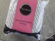 img 1 attached to Colorful Smoothie Straws 300-Pack: Wide 0.37" Disposable Drinking Straws For Milkshakes & Smoothies - UNWRAPPED - Assorted Colors - By DuraHome review by Terry Reed