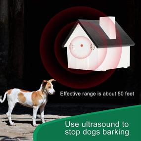 img 2 attached to FATIME Anti Barking Device: Ultrasonic Dog Bark Control - 2022 Outdoor Deterrent, 50ft Range (White)