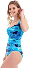 img 2 attached to Love My Curves Colorful Bathing Women's Clothing - Swimsuits & Cover Ups