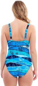 img 3 attached to Love My Curves Colorful Bathing Women's Clothing - Swimsuits & Cover Ups