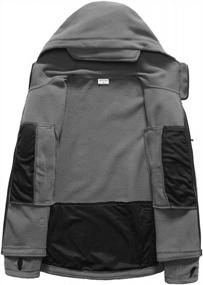 img 1 attached to CARWORNIC Мужская тактическая флисовая куртка в стиле милитари: тепло и стильно с несколькими карманами и пальто с капюшоном