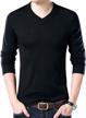 yeokou men's casual slim v neck winter wool cashmere pullover jumper sweater logo