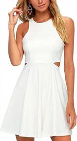 img 1 attached to Sweet And Stylish: BELONGSCI Women'S Sleeveless Racerback A-Line Swing Dress For Summer