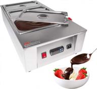 aldkitchen digital chocolate melting pot professional tempering machine with 3 tanks - 27 lb (12 kg) capacity, 110v 1kw logo