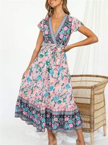 img 3 attached to Temofon Womens Dresses Bohemian Printed Women's Clothing ~ Dresses