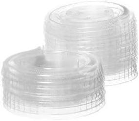 img 1 attached to Crystalware Disposable Plastic Portion Lids