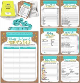 img 4 attached to 242-Piece Baby Shower & Gender Reveal Games Set For 40 Guests - 7 Hilarious Mason Jar Look Games, Neutral For Both Boys And Girls