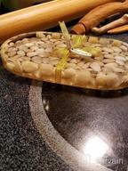 img 1 attached to Small Natural Stone Pebbles Bathroom Tray For Counter Vanity Tray Kitchen Soap Tray review by Frankye Sherman