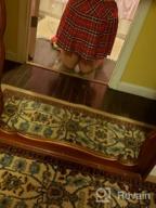 img 1 attached to Classic Style: Women'S Plaid Pleated Skirt With Elastic Waistband - Perfect For School Uniform review by Tim Shah