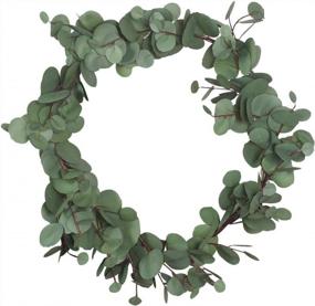 img 3 attached to Enhance Any Space With Duovlo'S Realistic Multi-Layer Artificial Hanging Eucalyptus Garland - Perfect For Indoor Or Outdoor Wedding Decorations