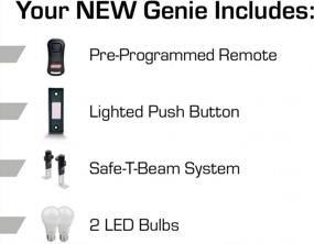 img 3 attached to Genie 2055-LED Stealth 500 Essentials, LED Bulbs Included, Ultra-Quiet Belt Drive Garage Door Opener