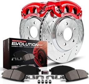 img 3 attached to 🔥 Enhanced Performance Brake Kit with Calipers - Power Stop (KC2167) 1-Click