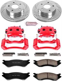 img 1 attached to 🔥 Enhanced Performance Brake Kit with Calipers - Power Stop (KC2167) 1-Click