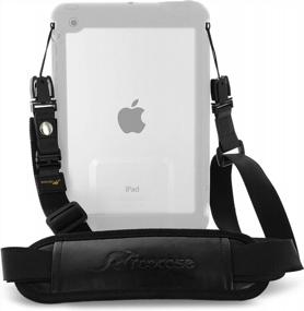 img 4 attached to Надежный и удобный съемный плечевой ремень для чехла LifeProof NUUD/FRE для iPad, совместимый с iPad Pro 9.7, Air 2/1 и Mini 4/3/2/1, черный от RooCASE