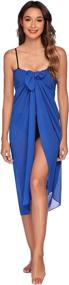 img 3 attached to Stylish Ekouaer Swimsuit Coverup: Chiffon Bathing Women's Clothing for Swimsuits & Cover Ups