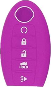 img 2 attached to 💜 Enhance and Protect Your Nissan Key Fob with KAWIHEN Silicone Cover - 2 Pcs, Purple