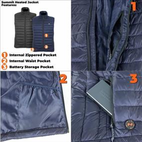 img 3 attached to Men'S Heated Summit Vest By Mobile Warming