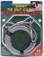 🐾 ultimate titan giant cable dog tie out, 10-foot heavy-duty leash for maximum safety and security logo