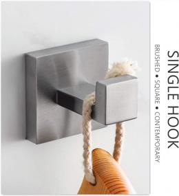 img 2 attached to Upgrade Your Bathroom With VELIMAX Premium Stainless Steel Towel Hooks - Heavy Duty & Wall Mounted - 2 Pack
