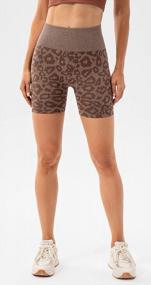 img 1 attached to High-Waisted Seamless Biker Shorts For Women - Contoured Buttocks And Tummy Control For Gym And Workout