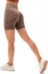 high-waisted seamless biker shorts for women - contoured buttocks and tummy control for gym and workout logo
