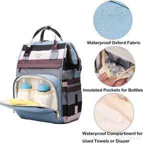 img 2 attached to 🎒 Pofunuo Diaper Bag Backpack - Large Waterproof Multifunctional Travel Baby Bag