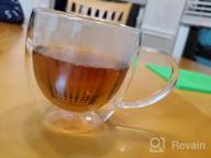 img 1 attached to Stay Warm And Enjoy Your Brew: Set Of 4 Insulated Double Walled Glass Coffee Mugs With Handle And Borosilicate Glass Tea Cups review by Juice Jali