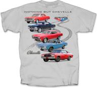 🚗 vintage 1964-1972 chevy chevelle-malibu t-shirt: xx-large grey, perfect for classic car enthusiasts! logo