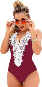 img 4 attached to Blooming Jelly Vintage Swimsuit Swimwear Women's Clothing ~ Swimsuits & Cover Ups