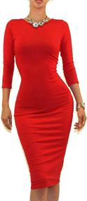 img 2 attached to Vivicastle Womens Classic Bodycon AW23 Women's Clothing : Dresses