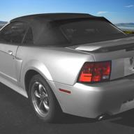 upgrade your mustang's roof with kuafu convertible soft top replacement - fits 1994-2004 models with heated glass window and sailcloth fabric in sleek black logo