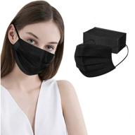 🖤 black disposable face masks - filter efficiency and stylish protection logo