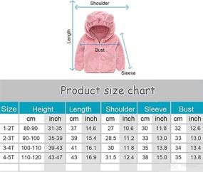 img 3 attached to 🧥 WinterMust Baby Boys Girls Toddler Hooded Jacket: Cute Bear Ear Sweater Coat for Warmth and Style