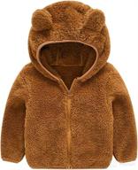 🧥 wintermust baby boys girls toddler hooded jacket: cute bear ear sweater coat for warmth and style logo