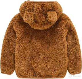 img 2 attached to 🧥 WinterMust Baby Boys Girls Toddler Hooded Jacket: Cute Bear Ear Sweater Coat for Warmth and Style