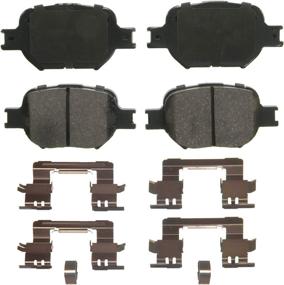 img 4 attached to 🔧 Wagner QuickStop ZD817 Ceramic Brake Pads Set