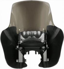 img 1 attached to Matte Black Club-Style Fairing With Smoke Windshield Compatible For Harley Davidson Dyna Super Glide T-Sport 1999-2017