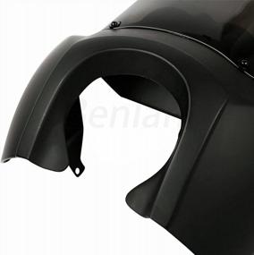 img 2 attached to Matte Black Club-Style Fairing With Smoke Windshield Compatible For Harley Davidson Dyna Super Glide T-Sport 1999-2017