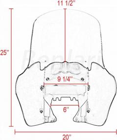 img 3 attached to Matte Black Club-Style Fairing With Smoke Windshield Compatible For Harley Davidson Dyna Super Glide T-Sport 1999-2017