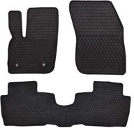 🚗 custom fit ucaskin car floor mats for ford fusion 2017-2020 / lincoln mkz 2013-2019 - washable rubber heavy duty anti-slip all weather car floor liner in black - odorless logo