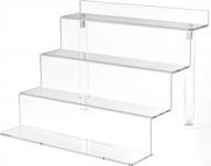 winkine acrylic riser display shelf: versatile 4-tier organizer for perfumes, amiibo and funko pop figures логотип