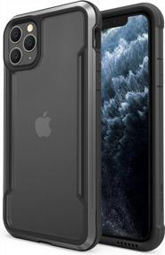img 4 attached to Shockproof Raptic Shield Clear Case For IPhone 11 Pro Max With Durable Aluminum Frame And Anti-Yellowing Technology, Military Tested For 10Ft Drop, Black