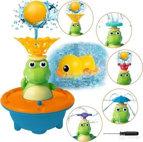 img 4 attached to TAMEXI Crocodile Baby Bath Toys for Toddlers - Spray Water Toys, Waterproof Crocodile Sprinkler Bathtub Toys, Light Up Bath Toys - Water Toys for 6-12 Months Babies, Boys & Girls Ages 1-3