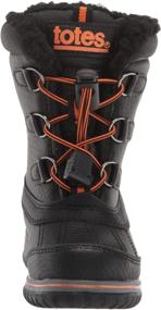 img 3 attached to Totes Buster Insulated Rubber Shoelace Boys' Shoes : Outdoor