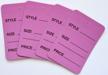 satsonik 1000 manila marking one-part hard paper coupon tag, 4.5x2.5cm size in purple color for improved seo logo