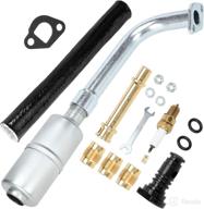 enhanced exhaust pipe muffler jet kit with heat shield for non hemi predator 212cc & gx engines – perfect for baja warrior mb200, ct200u, bt200x, kt196 & go karts logo