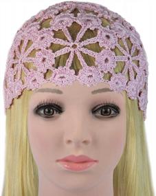 img 1 attached to Women'S Handmade Summer Floral Crochet Beanie Hat Cap - Perfect For Girls And Women