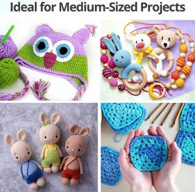 img 2 attached to Crochet Kit For Beginners Adults And Kids - Make Amigurumi And Crocheting Kit Projects - Beginner Crochet Kit Includes 20 Colors Crochet Yarn, Crochet Hooks, Book, Crochet Bag Etc, Crochet Starter Kit