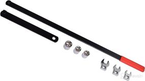 img 4 attached to 🔧 8PCS Universal Serpentine Belt Adjust Tightener Wrench Tool Kit for 3/8" and 1/2" Drive