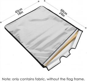 img 1 attached to 4-In-1 Photography Reflector Flag Panel Cover Cloth 17.7X23.6Inches - Selens For Metal Frame Flag, Photo Video Studio Lighting [Gold/Black/Silver/White]